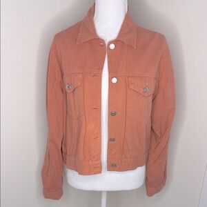 Hwy 290 Orange Cotton Jacket. Large. Y2K